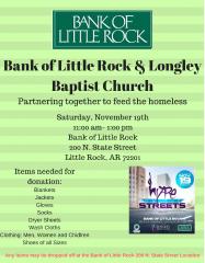 Bank of Little Rock &amp; Longley Baptist Church
